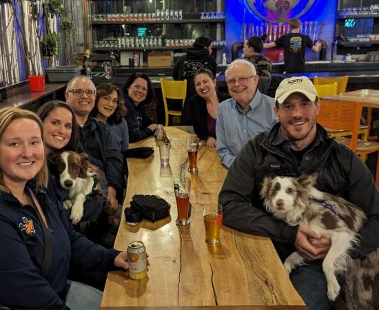 Utica alumni gather together in Denver, Colorado in January 2024.